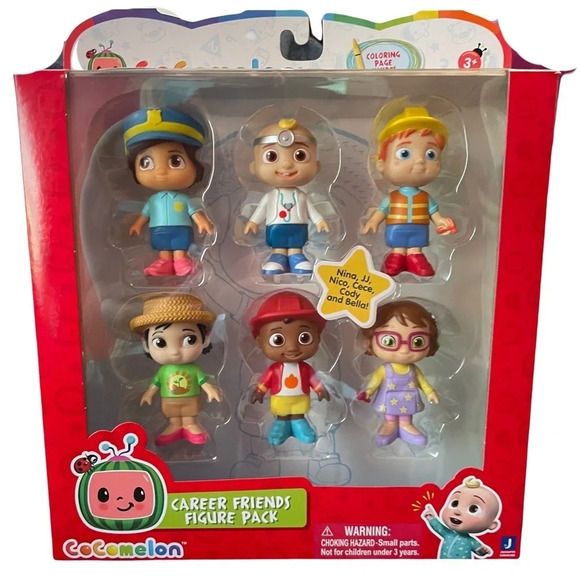 Jazwares Other - COCOMELON CAREER FRIENDS 6 Figure Pack JJ
